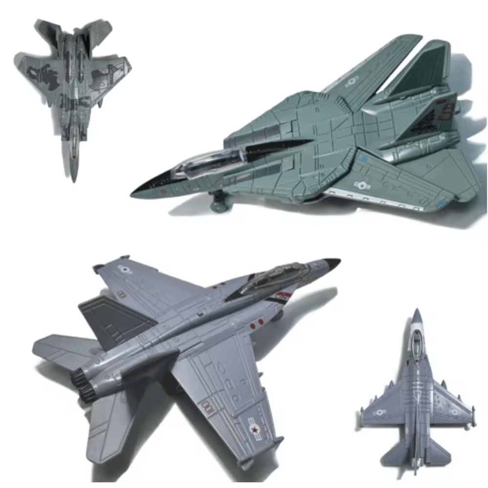 Simulation Alloy Aircraft Model Manual Rebound Inertia Plane Collectible Toy 8