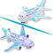 Electric Detachable Airplane Toy With Music Lights Battery Operated Toddler Plane 4