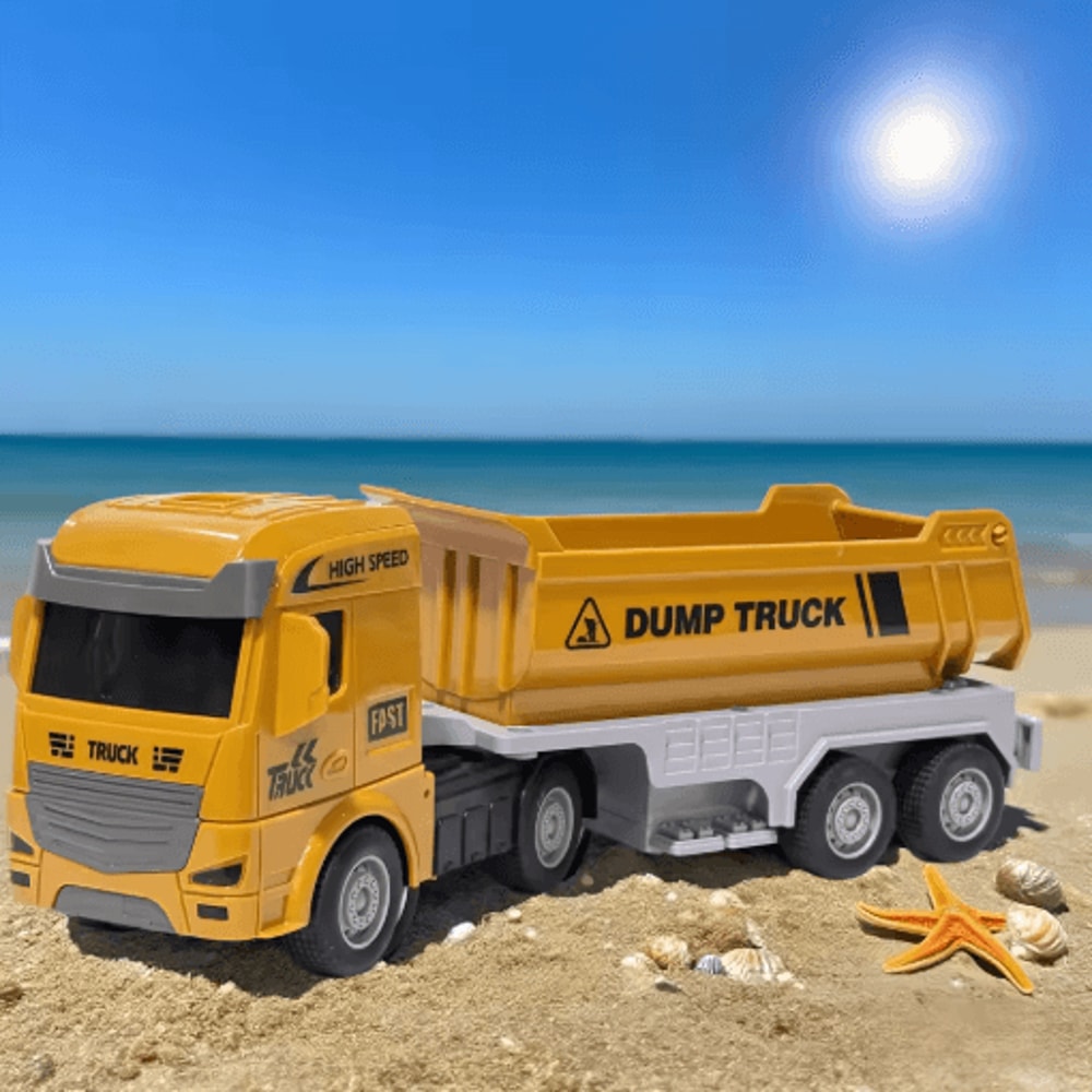 Inertia Construction Vehicle Toy Set Mixer Digger Tipper Trucks Engineering Playset Ages 1