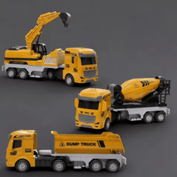 inertia construction vehicle toy set mixer digger tipper trucks engineering playset ages