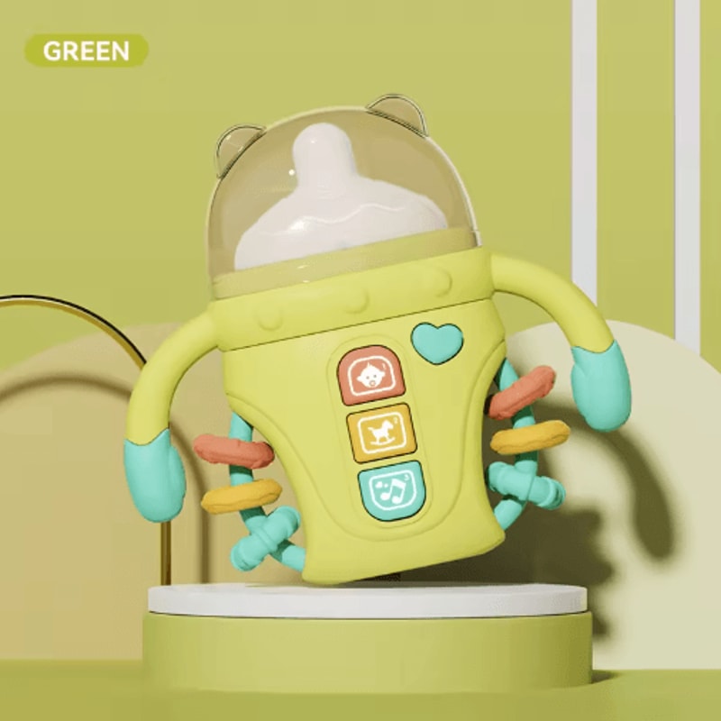 Electronic Baby Bottle Toy With Music English Words Rattle Learning Toy 18 Months 1