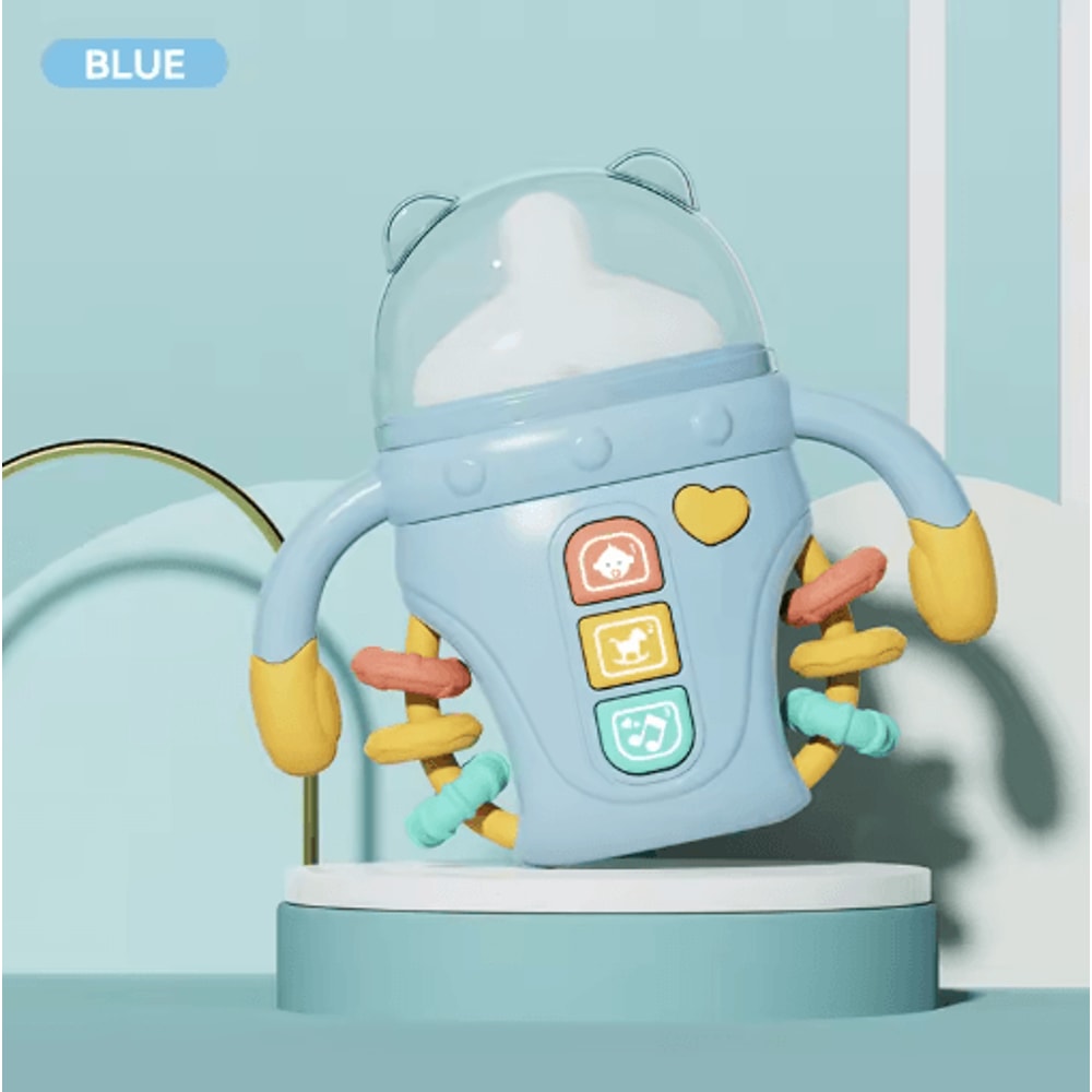 Electronic Baby Bottle Toy With Music English Words Rattle Learning Toy 18 Months 2