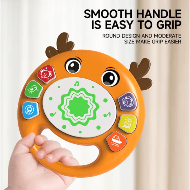 Baby Sensory Patting Drum Toy Hand Percussion Learning Toy 18 Months 5