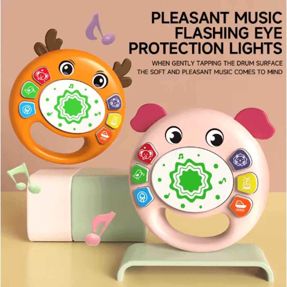 Baby Sensory Patting Drum Toy Hand Percussion Learning Toy 18 Months 6