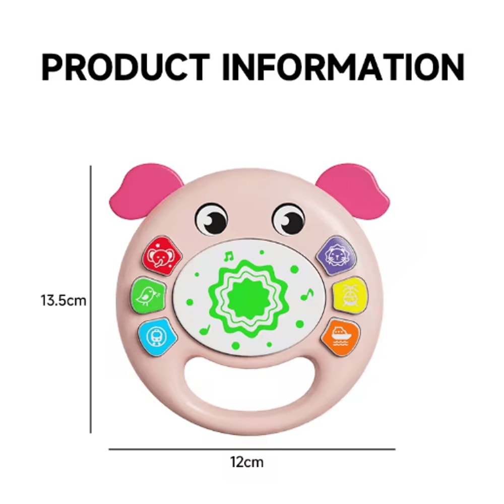 Baby Sensory Patting Drum Toy Hand Percussion Learning Toy 18 Months 7
