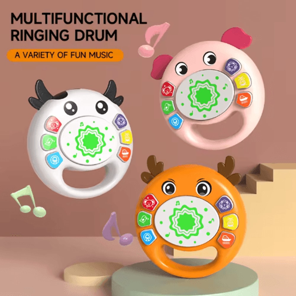 Baby Sensory Patting Drum Toy Hand Percussion Learning Toy 18 Months 0