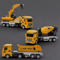 Inertia Construction Vehicle Set For Kids Mixer Digger Tipper Truck Engineering Playset Ages 3 0
