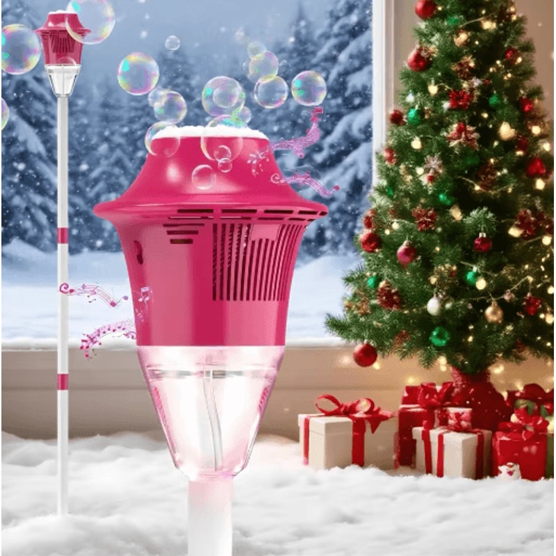 Christmas Bubble Stand Machine For Kids 47 Inch Automatic Bubble Maker With Rechargeable Battery 0