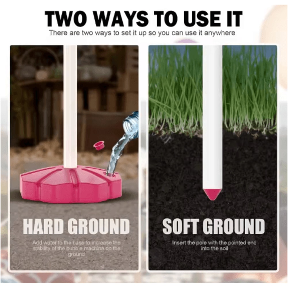 Christmas Bubble Stand Machine For Kids 47 Inch Automatic Bubble Maker With Rechargeable Battery 3