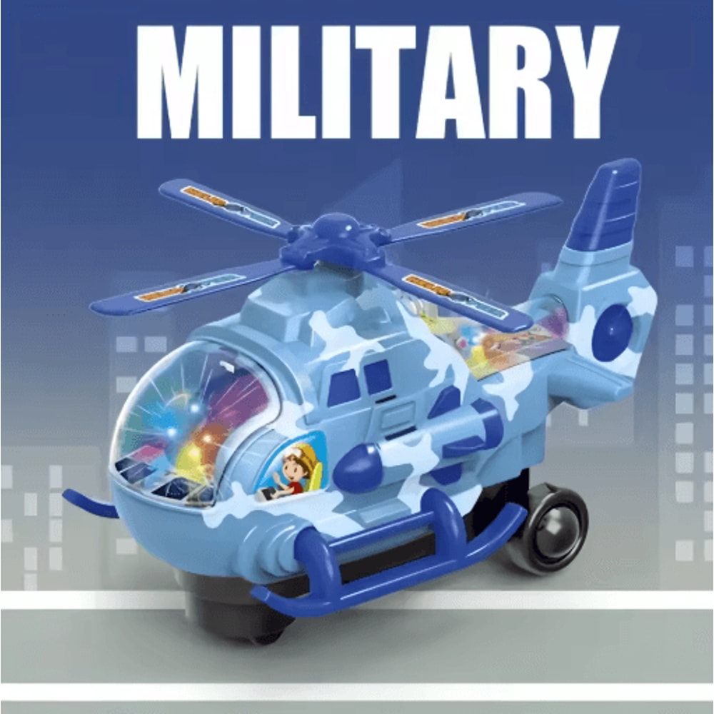 Electric Helicopter Toy For Kids 360 Rotating Light Music Aircraft Ages 3 1