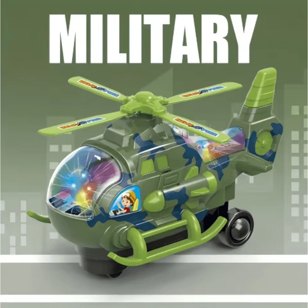 Electric Helicopter Toy For Kids 360 Rotating Light Music Aircraft Ages 3 2