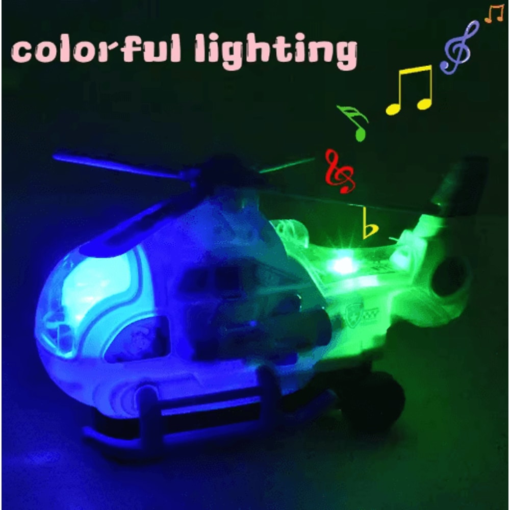 Electric Helicopter Toy For Kids 360 Rotating Light Music Aircraft Ages 3 6