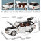 1 24 Scale Zinc Alloy Diecast Car Model With Opening Doors Inertia Pull Back Collectible 7