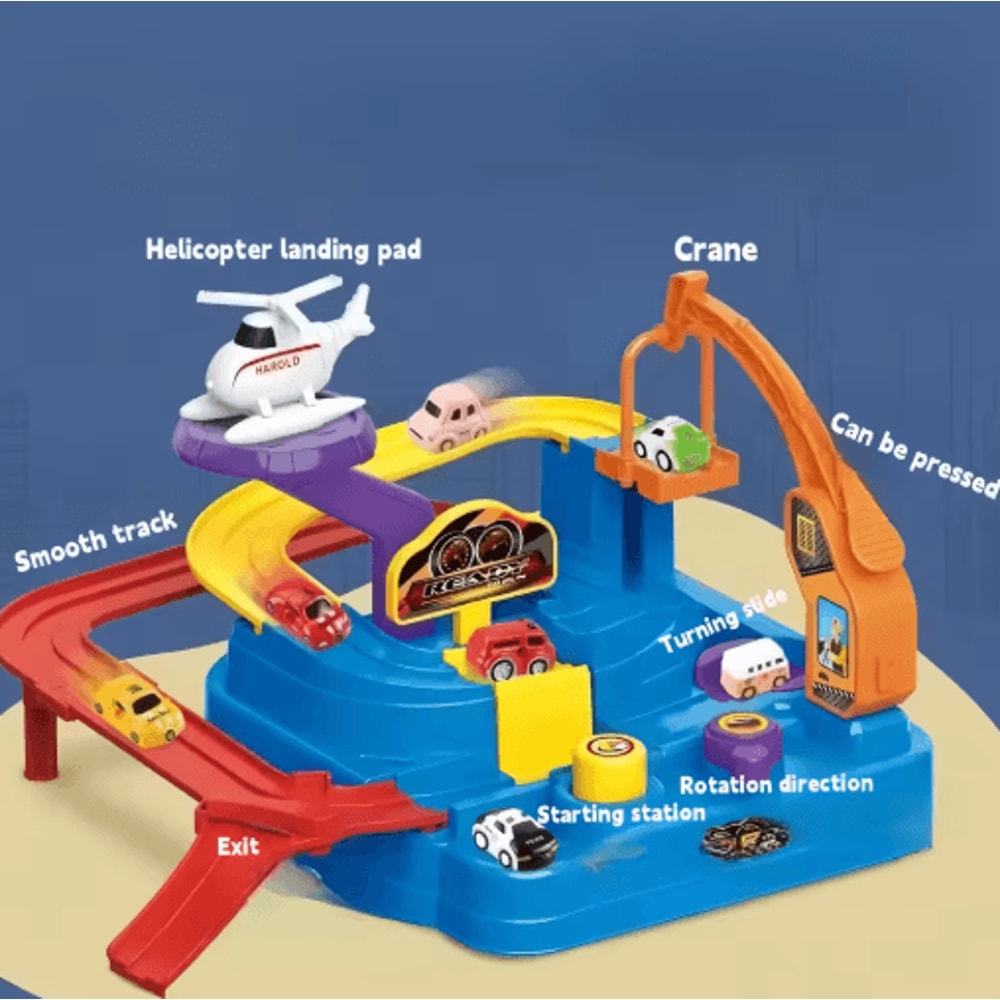 Educational Car Track Set For Kids Creative Track Collection Toy For Boys Girls 4