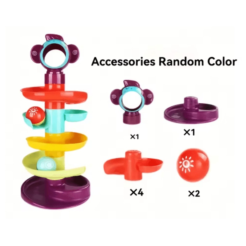 Track Ball Educational Toy Set Stacking Inertial Sliding Ball Track For Kids 0