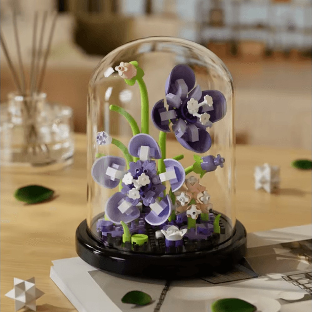 DIY Micro Building Block Sunflower Bouquet Handmade Puzzle Toy Desktop Decoration Gift 11