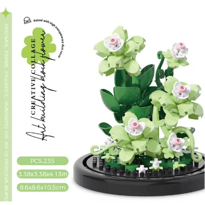 DIY Micro Building Block Sunflower Bouquet Handmade Puzzle Toy Desktop Decoration Gift 13