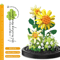 DIY Micro Building Block Sunflower Bouquet Handmade Puzzle Toy Desktop Decoration Gift 16
