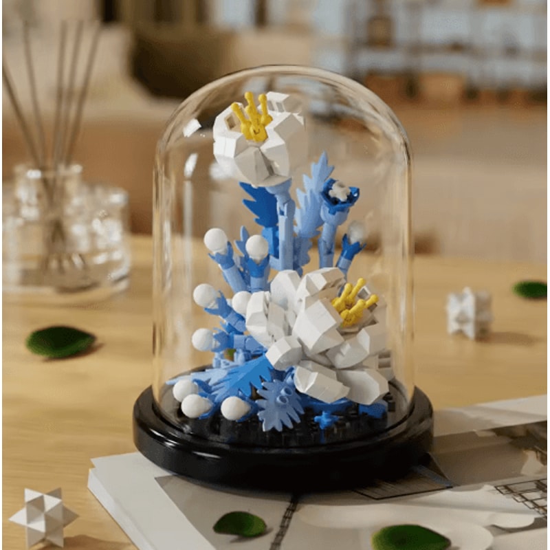 DIY Micro Building Block Sunflower Bouquet Handmade Puzzle Toy Desktop Decoration Gift 5