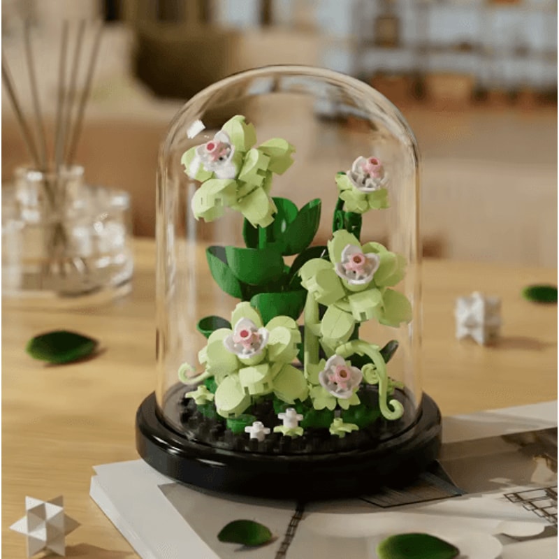 DIY Micro Building Block Sunflower Bouquet Handmade Puzzle Toy Desktop Decoration Gift 6