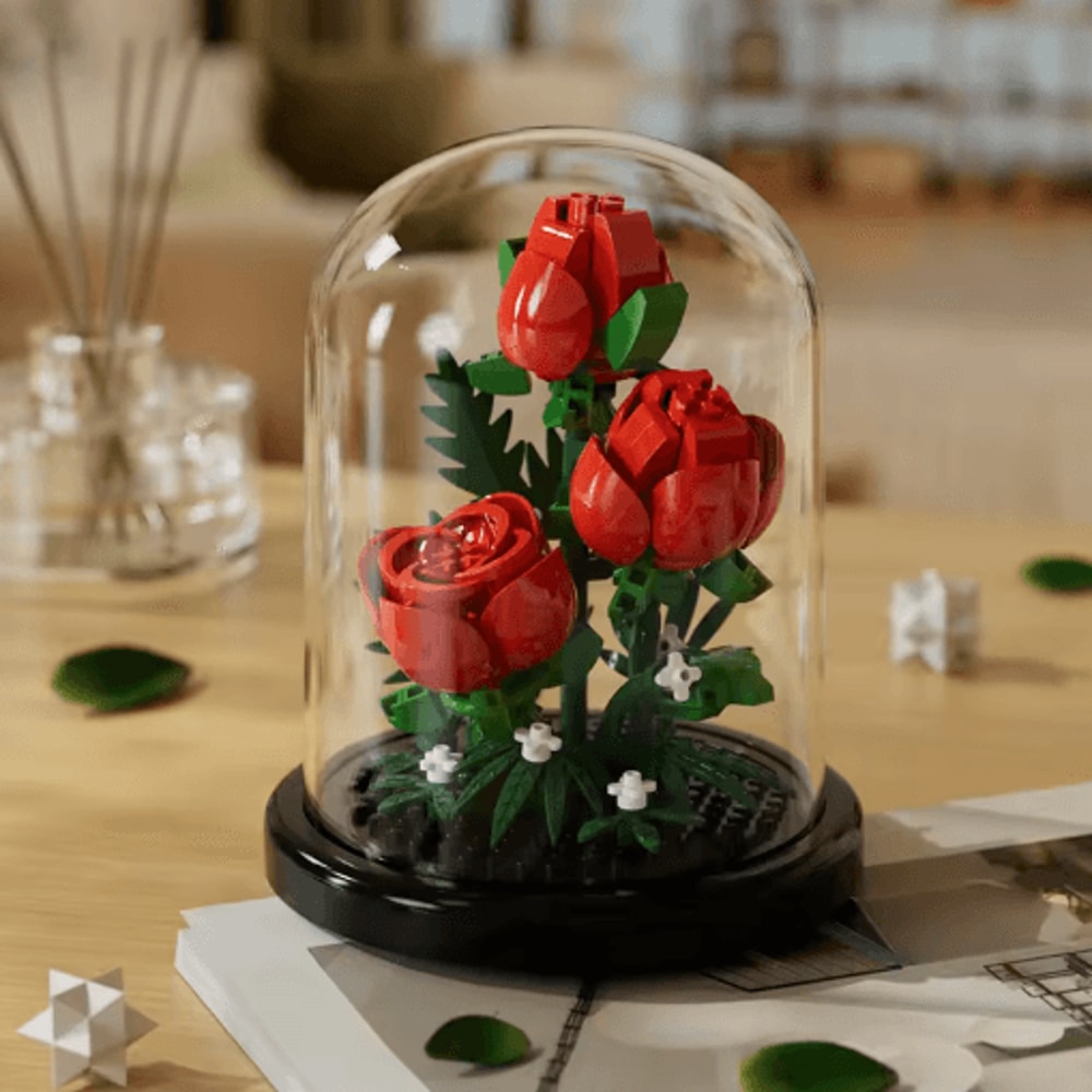 DIY Micro Building Block Sunflower Bouquet Handmade Puzzle Toy Desktop Decoration Gift 9