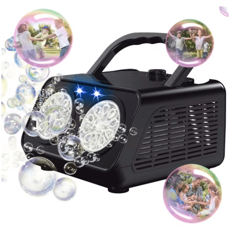 Handheld Automatic Bubble Machine For Kids Portable Outdoor Bubble Maker No Battery Needed 0