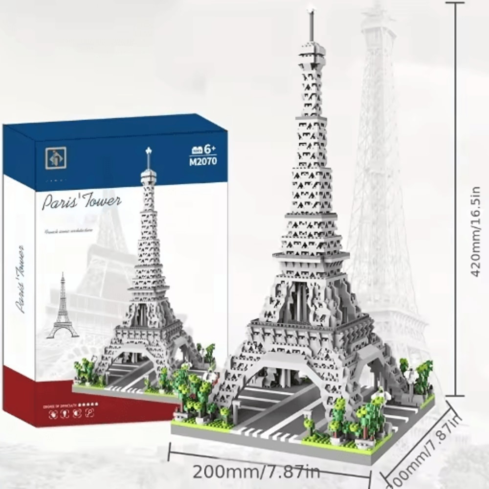 Paris Eiffel Tower Micro Building Block Set Decorative Desktop Assembly Ornament 1
