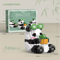 Micro Particle Panda Building Block Set Cartoon Puzzle Assembly Toy For Kids 1