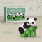 Micro Particle Panda Building Block Set Cartoon Puzzle Assembly Toy For Kids 6
