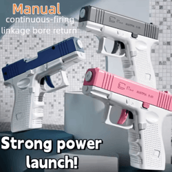 manual pump water gun high pressure splash continuous spray summer blaster