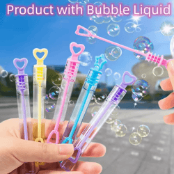mini bubble stick toy for kids portable test tube bubble blower with bubble water10cm