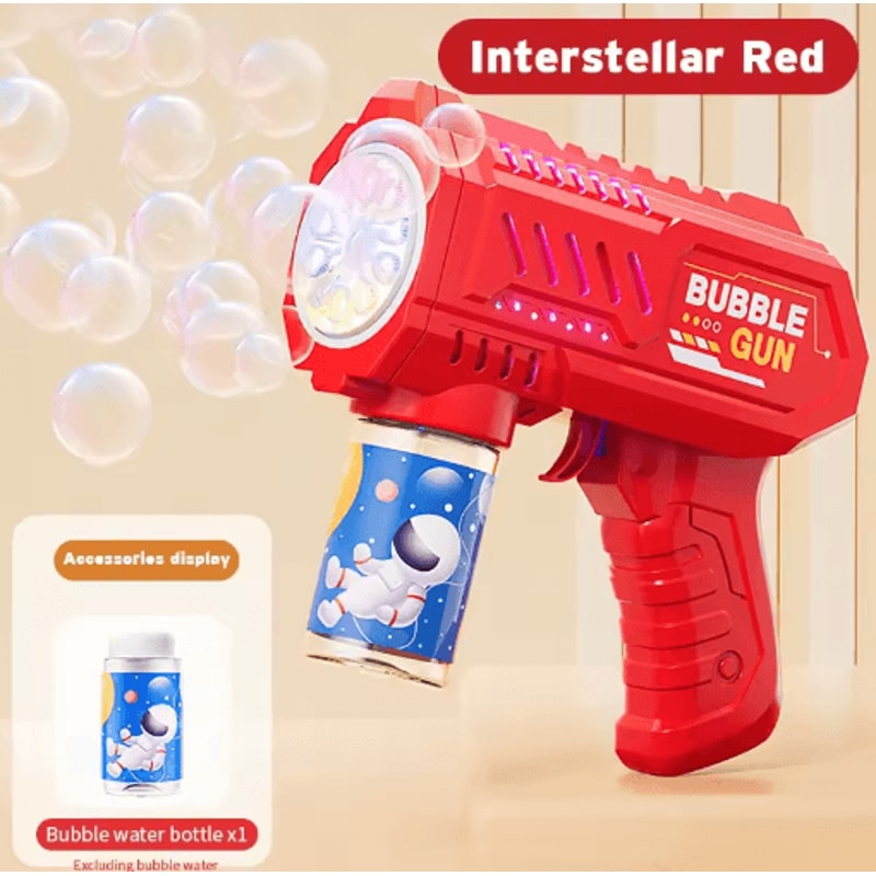 Glowing Automatic Bubble Gun For Kids No Battery Bubble Machine Toy 2