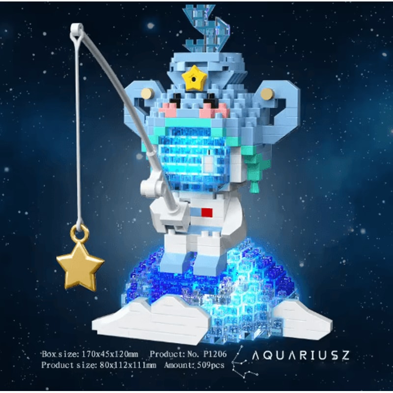 Twelve Zodiac Signs Micro Building Block Set Assembly Puzzle Toy For Kids 14