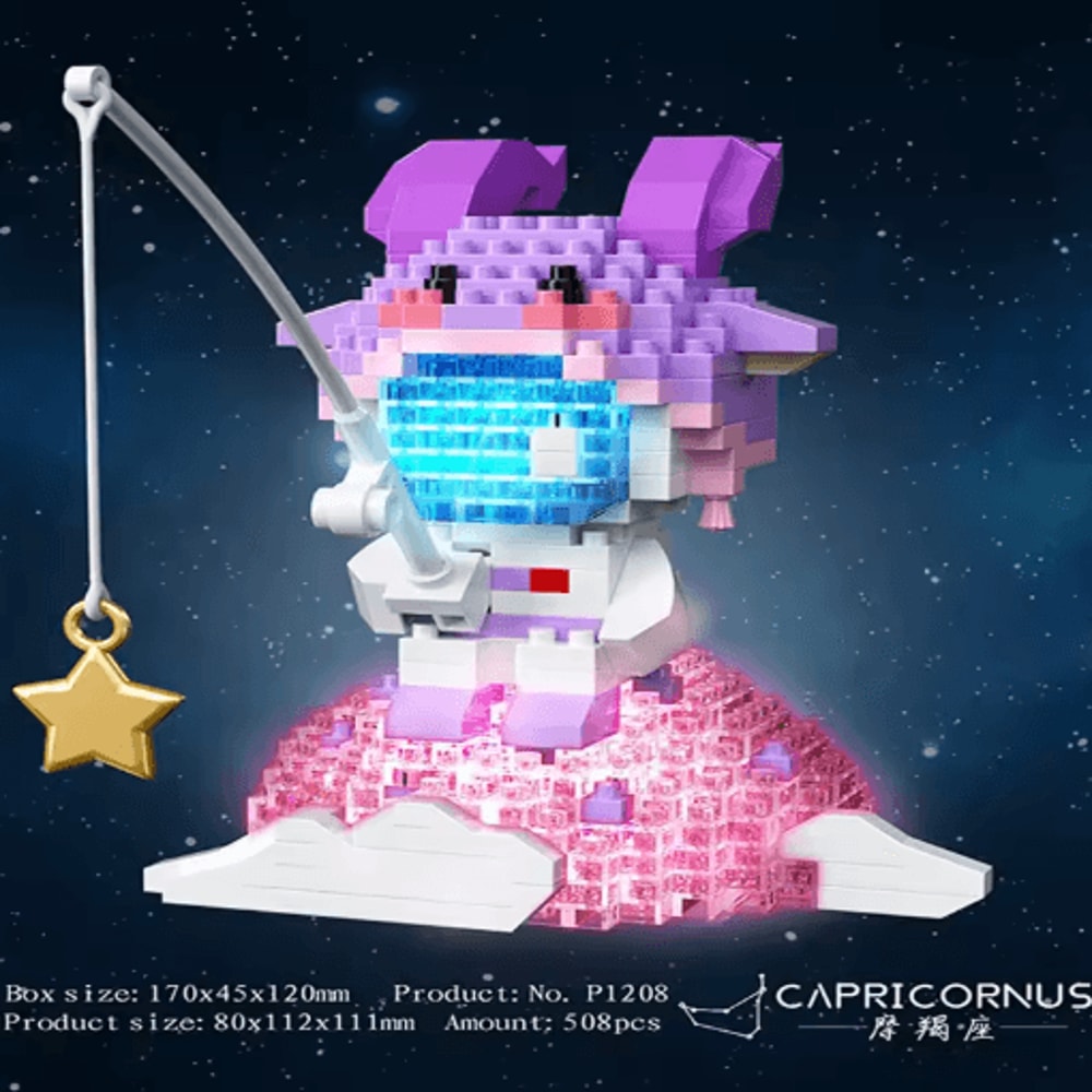 Twelve Zodiac Signs Micro Building Block Set Assembly Puzzle Toy For Kids 3