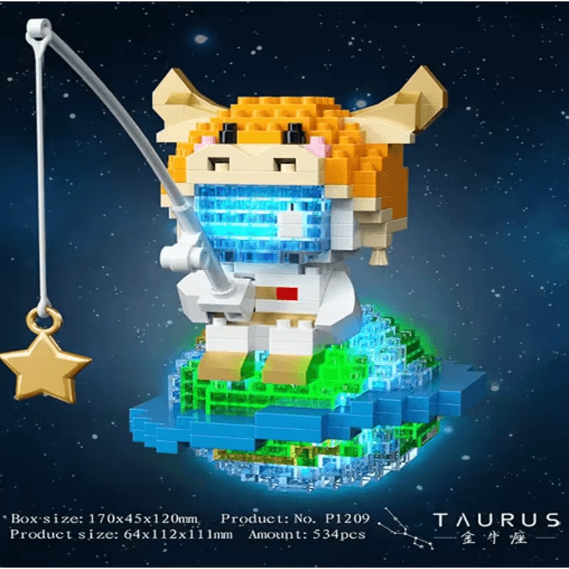 Twelve Zodiac Signs Micro Building Block Set Assembly Puzzle Toy For Kids 4