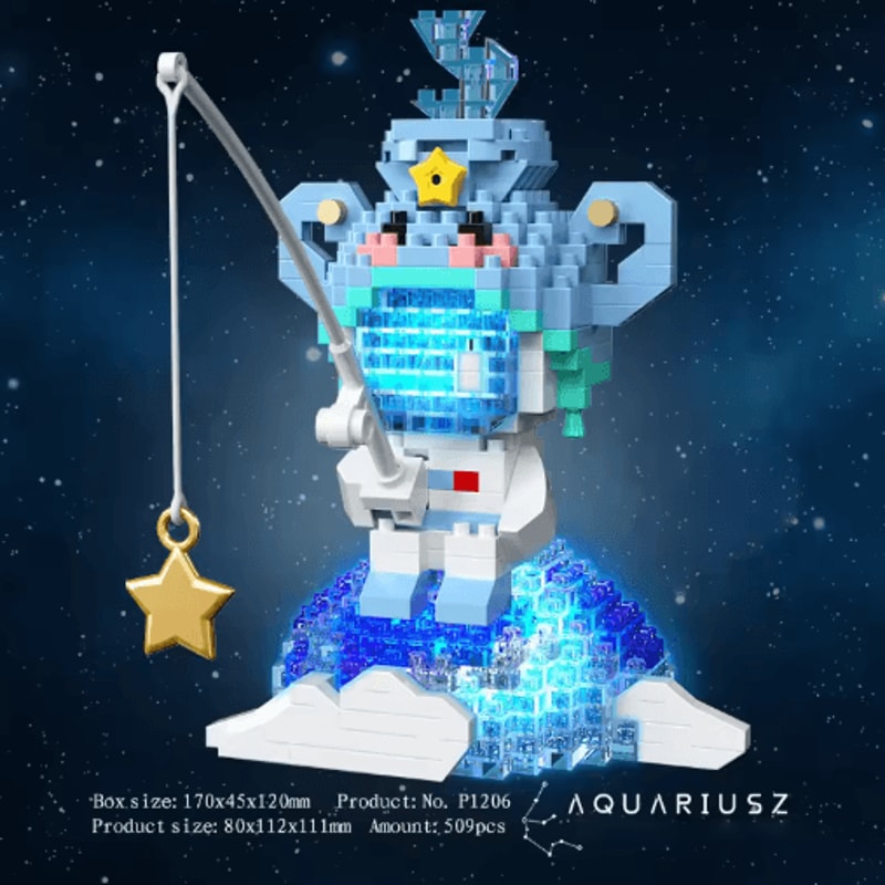 Twelve Zodiac Signs Micro Building Block Set Assembly Puzzle Toy For Kids 5