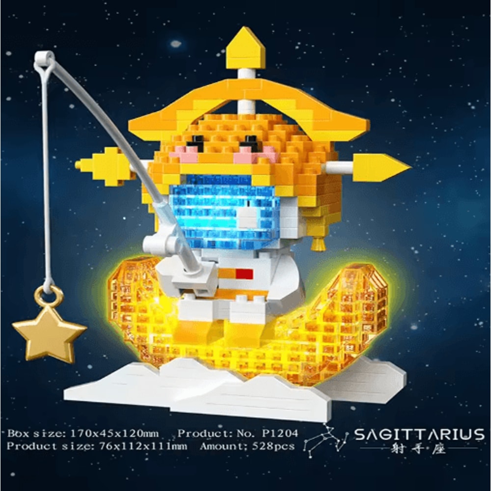 Twelve Zodiac Signs Micro Building Block Set Assembly Puzzle Toy For Kids 6