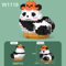 Creative DIY Mini Chinese Style Panda Building Block Set Cute Educational Animal Toy For Kids 3