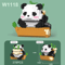 Creative DIY Mini Chinese Style Panda Building Block Set Cute Educational Animal Toy For Kids 6