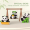 Creative DIY Mini Chinese Style Panda Building Block Set Cute Educational Animal Toy For Kids 9
