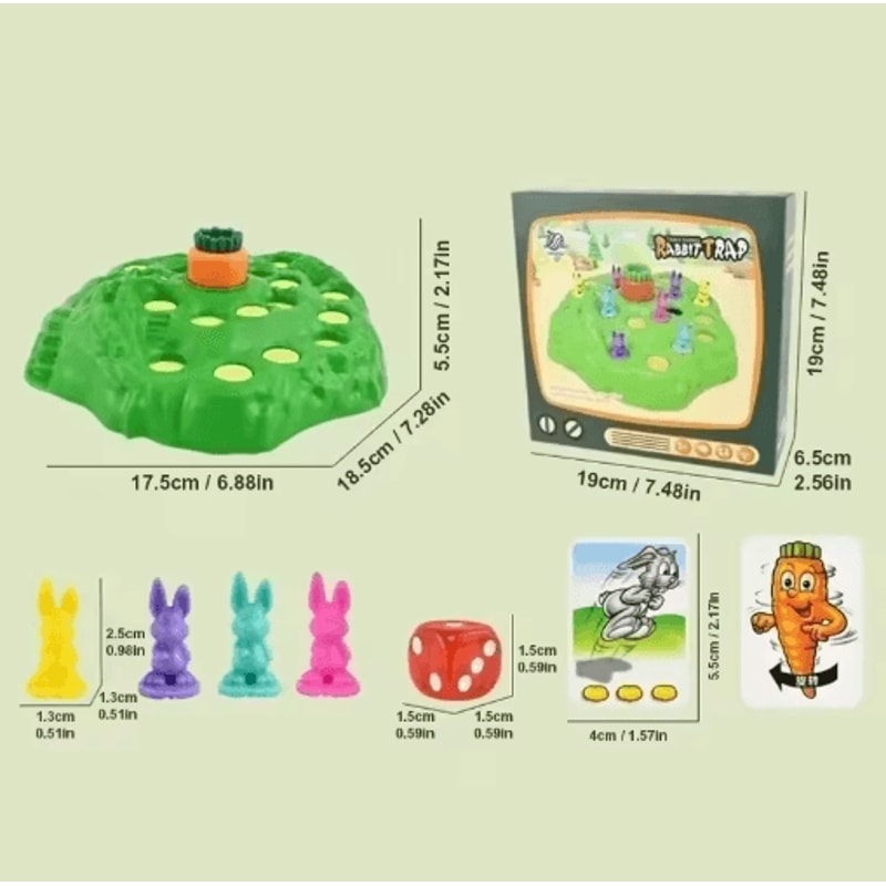 Rabbit Trap Challenge Board Game For Kids Multiplayer Puzzle Racing Desktop Game 2