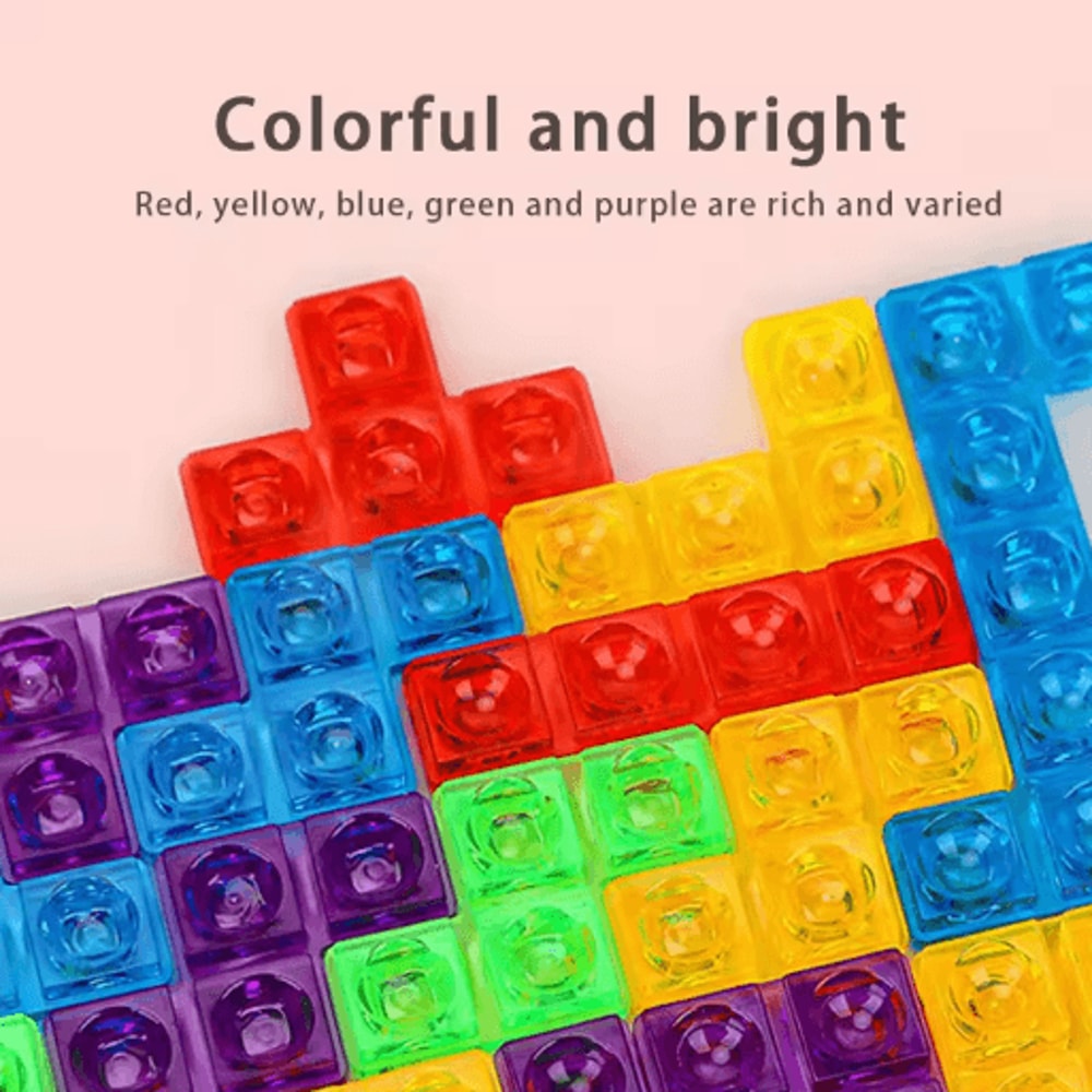 Tetris Style Intelligent Building Blocks Puzzle Tabletop Brain Game For Kids 3