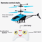 Rechargeable Induction RC Helicopter Drone Two Way Control Indoor Flying Toy For Kids 5