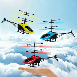 rechargeable induction rc helicopter drone two way control indoor flying toy for kids