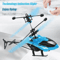 Rechargeable Induction RC Helicopter Drone Two Way Control Indoor Flying Toy For Kids 8