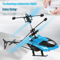 Rechargeable Induction RC Helicopter Drone Two Way Control Indoor Flying Toy For Kids 8