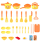 Childrens Play Kitchen Set With Induction Cooker Complete Pretend Cooking Toy For Girls 5