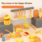 Childrens Play Kitchen Set With Induction Cooker Complete Pretend Cooking Toy For Girls 8