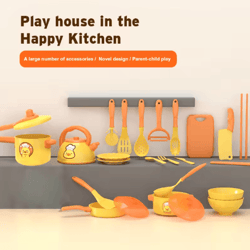 childrens play kitchen set with induction cooker complete pretend cooking toy for girls