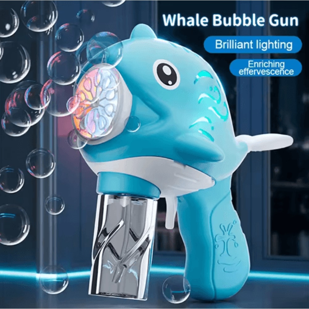 10 Hole Whale Bubble Gun For Kids Fully Automatic Outdoor Bubble Toy No Battery Required 0